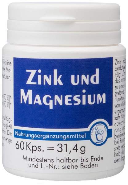 Zink + Magnesium Kapseln 60 Kapseln