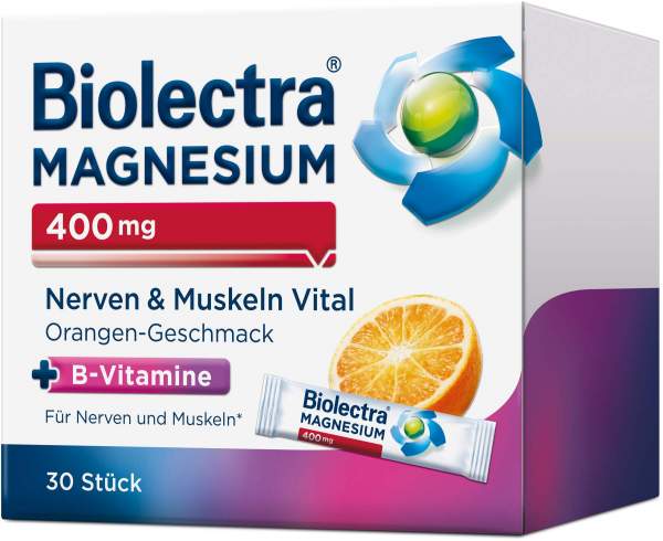 Biolectra Magnesium 400 mg Nerven &amp; Muskeln Vital 30 Beutel