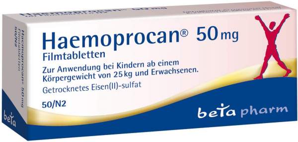Haemoprocan 50 mg 50 Filmtabletten