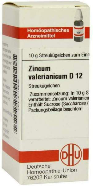Dhu Zincum Valerianicum D12 10 G Globuli