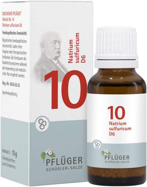 Biochemie Pflüger Nr. 10 Natrium Sulfuricum D6 15 G Globuli