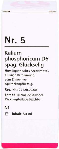 Nr.5 Kalium Phosphoricum D 6 Spag.Glückselig Tropfen 50 ml