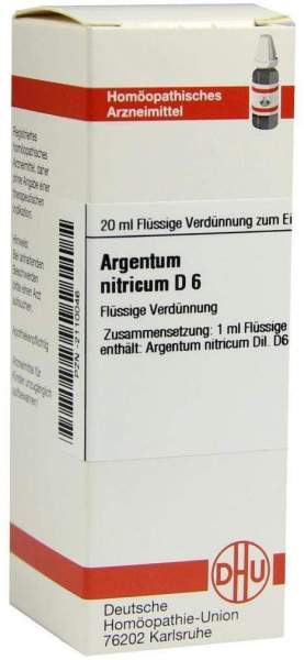 DHU Argentum nitricum D6 20 ml Dilution