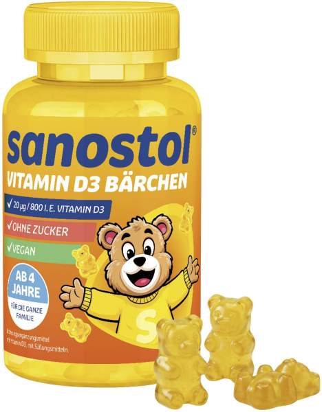 Sanostol Vitamin D3 Bärchen 60 Stück