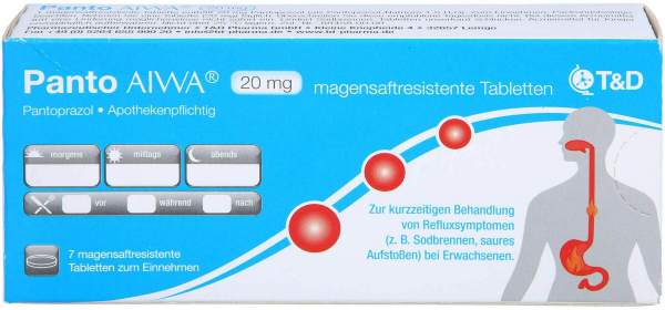 Panto AIWA 20 mg magensaftresistente Tabletten 7 S