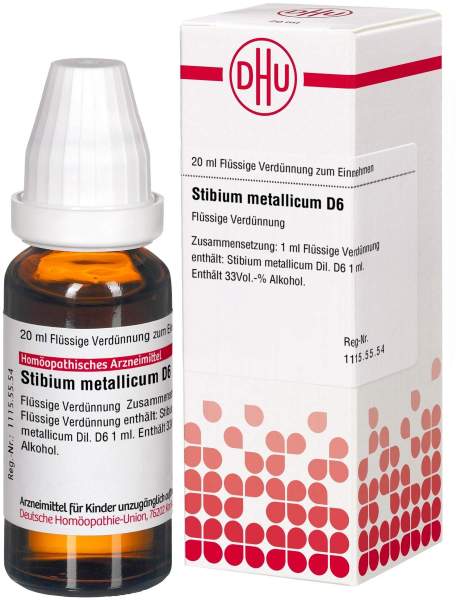 Stibium Metallicum D 6 20 ml Dilution