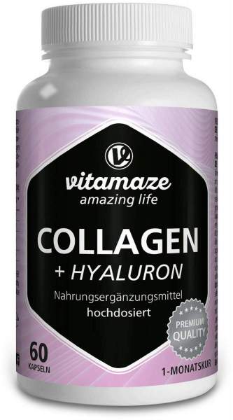 Collagen 300 mg+Hyaluron 100 mg hochdosiert Kapseln 60 Stück