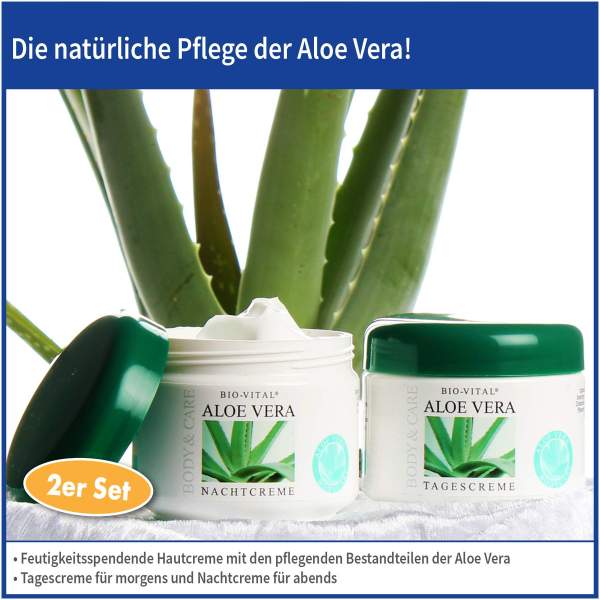 Aloe Vera Creme Pflegeset Tages und Nachtcreme 2 x 125 ml kaufen |  Volksversand Versandapotheke