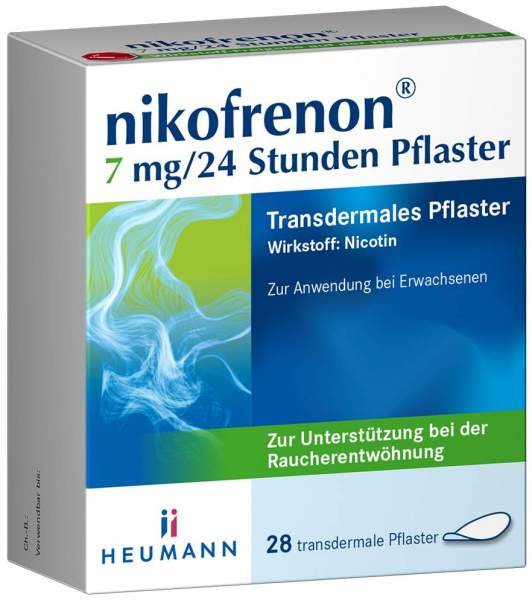 Nikofrenon 7 mg in 24 Stunden transdermale Pflaster 28 Stück