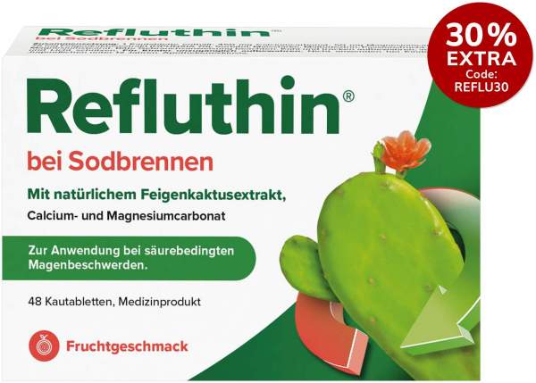 Refluthin Kautabletten Fruchtgeschmack 48 Stück