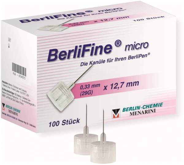 Berlifine Micro Kanüle 0,33 X 12,7 mm 100 Stück