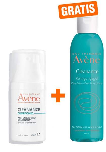Avene Cleanance Comedomed Anti Unreinheiten Konzentrat 30 ml + gratis Cleanance Reinigungsgel 100 ml