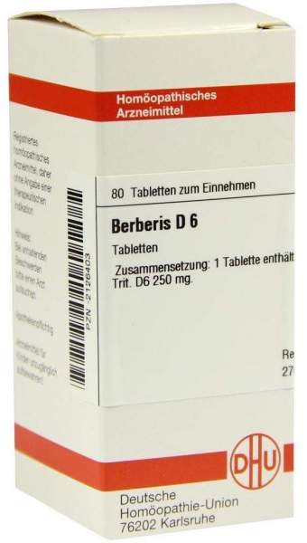 Dhu Berberis D6 80 Tabletten