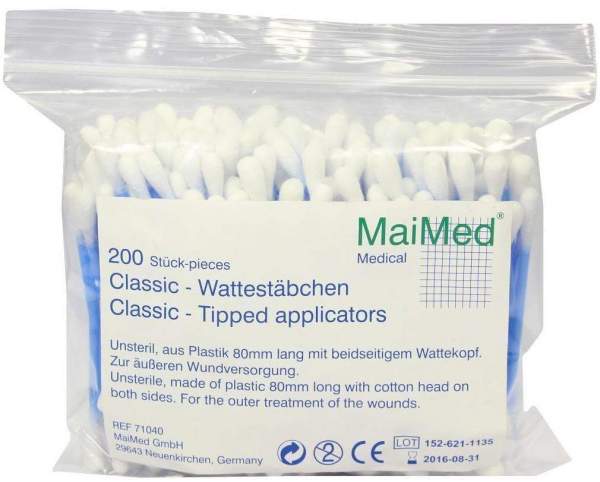 Wattestäbchen Baby Kleiner Kopf Unsteril