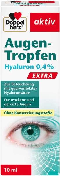 Doppelherz Aktiv Augen-Tropfen Hyaluron 0,4 % Extra 10 ml
