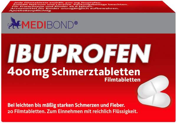 Ibuprofen Medibond 400mg Schmerztabletten 20 Stück