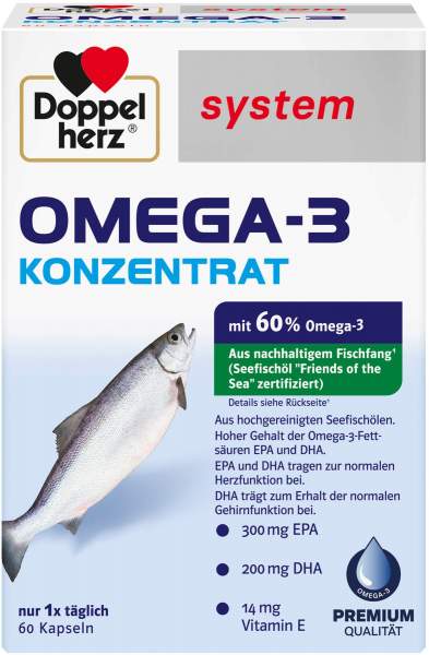 Doppelherz System Omega-3 Konzentrat 60 Kapseln