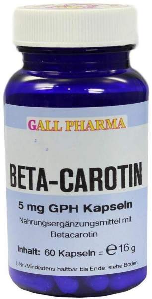 Beta Carotin 5 mg 60 Kapseln
