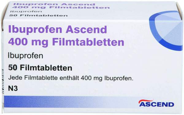 Ibuprofen Ascend 400 mg Filmtabletten 50 Stück