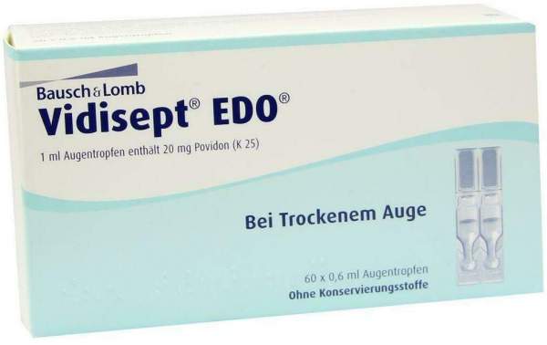 Vidisept Edo Augentropfen 60 X 0,6 ml