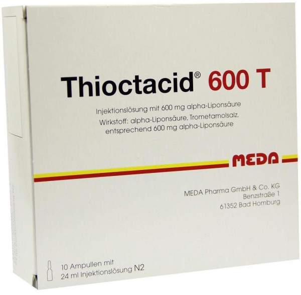 Thioctacid 600 T 10 X 24 ml Injektionslösung