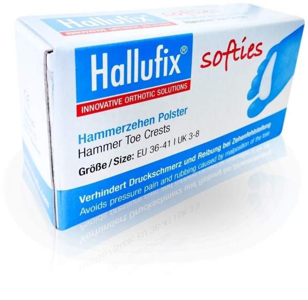 Hallufix Softies Hammerzehenpolster Gr.M 2 Stück