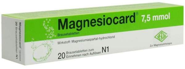 Magnesiocard 7,5 Mmol 20 Brausetabletten