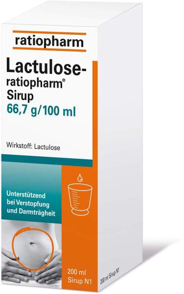 Lactulose-Ratiopharm Sirup 66,7 G Pro 100 ml 200 ml Sirup