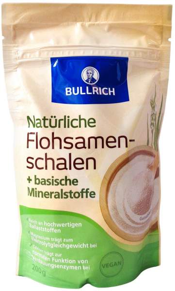 Bullrich Natürliche Flohsamenschalen+bas.Miner. 200g