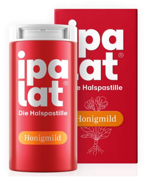 Ipalat Halspastillen Honigmild Ohne Menthol Zuckerfrei 40...