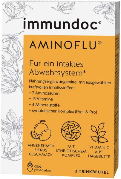 Immundoc Aminoflu + Probiotika Trinkbeutel 3 Stück