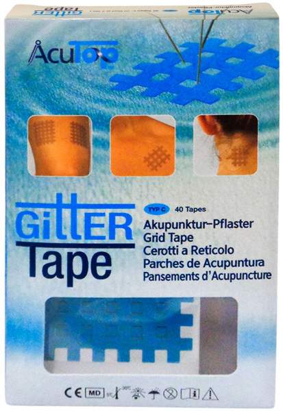 Gitter Tape Acutop Akupunkturpflaster 5x6 cm Blau