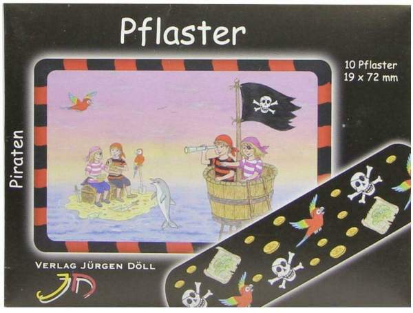 Kinderpflaster Piraten Briefchen