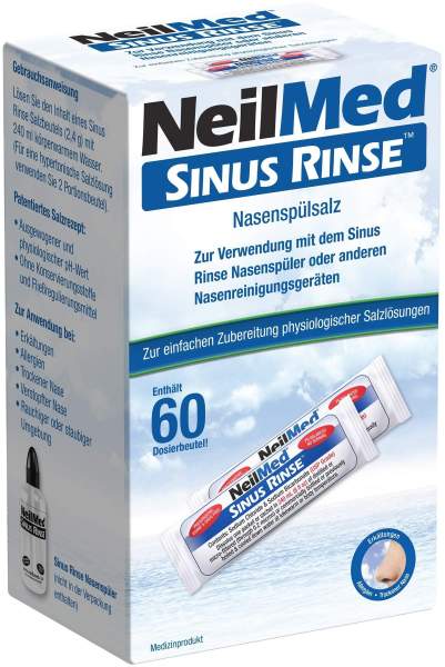 Neilmed Sinus Rinse Nasenspülsalz 60 X 2,4 G Dosierbeutel