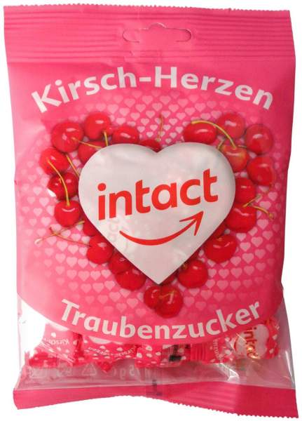 Intact Traubenzucker Beutel Herzen 75g