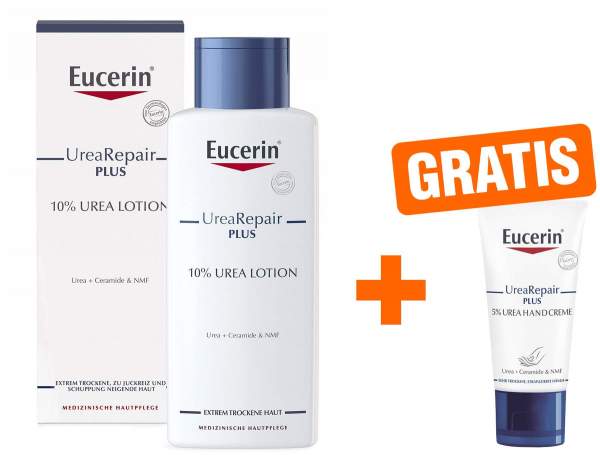 Eucerin UreaRepair Plus Lotion 10% 250 ml + gratis Eucerin Handcreme 5% 30 ml