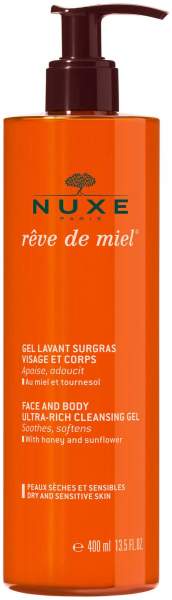 NUXE Reve de Miel Reinigungsgel für Gesicht &amp; Körper 400 ml