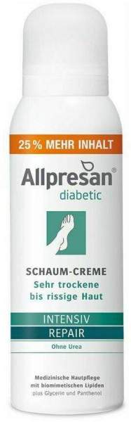 Allpresan diabetic Intensiv + Repair ohne Urea Schaum-Creme 200 ml