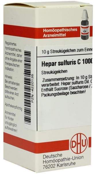 Dhu Hepar Sulfuris C1000 Globuli