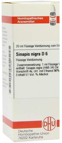 DHU Sinapis Nigra D6 20 ml Dilution