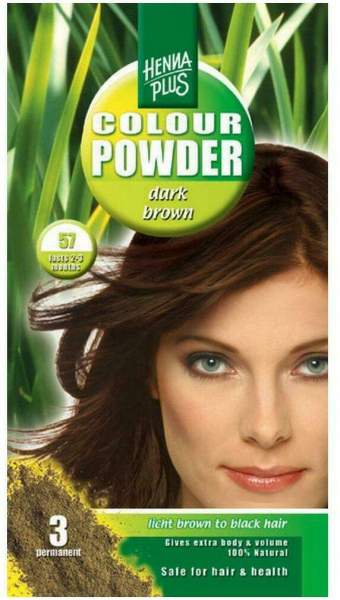 Hennaplus Colour Powder Dark Brown 57 100 G Pulver