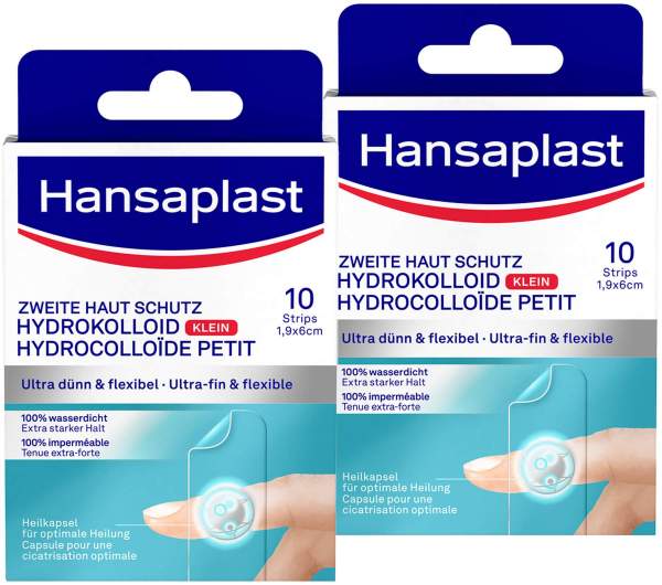 Hansaplast Zweite Haut Schutz klein 2 x 10 Pflaster