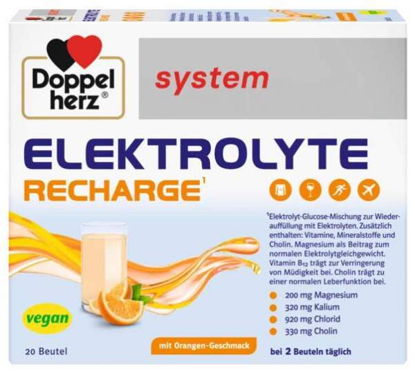 Doppelherz system Elektrolyte Recharge 20 Beutel