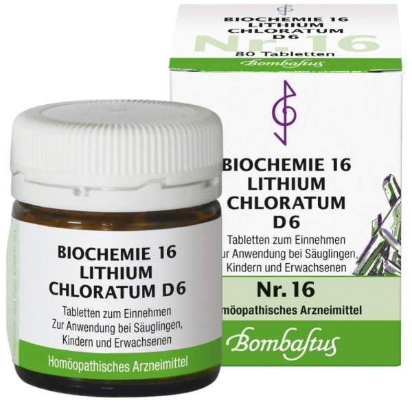 Biochemie Bombastus 16 Lithium Chloratum D 6 80 Tabletten