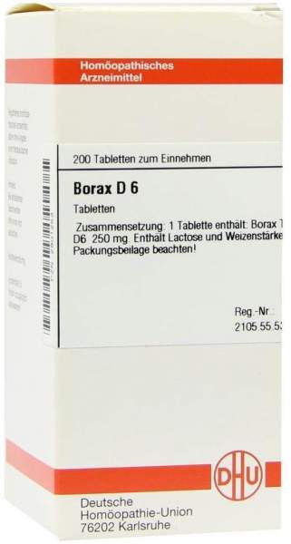 Dhu Borax D6 200 Tabletten