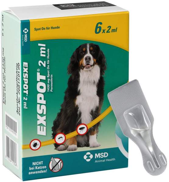 Exspot Lösung Für Hunde Ab 15 KG 6 X 2 ml
