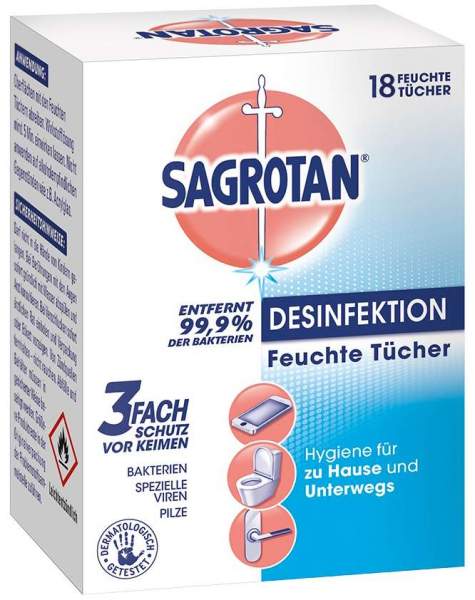 Sagrotan Desinfektionstücher 18 Tücher