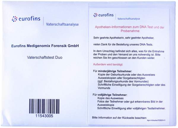 Vaterschaftstest Duo Für Vater &amp; Kind