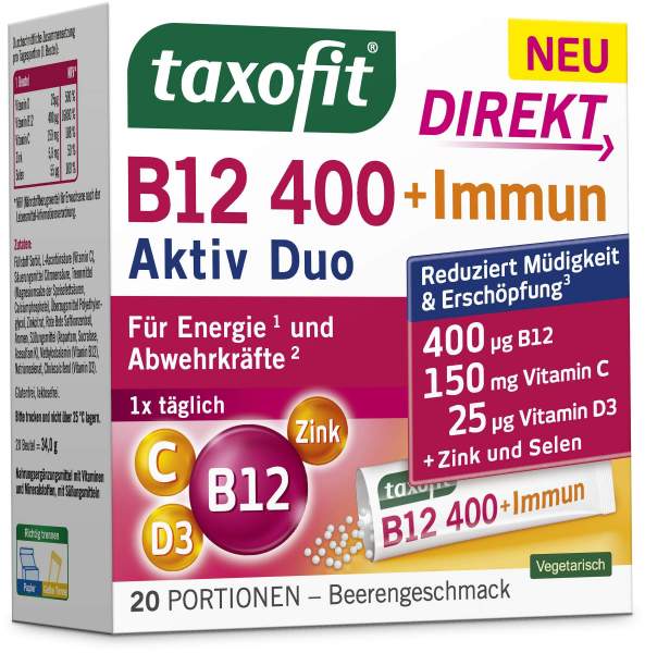 taxofit B12 400+ Immun direkt 20 Beutel