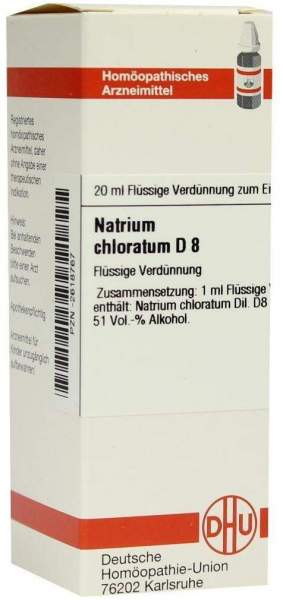 Natrium Chloratum D 8 20 ml Dilution